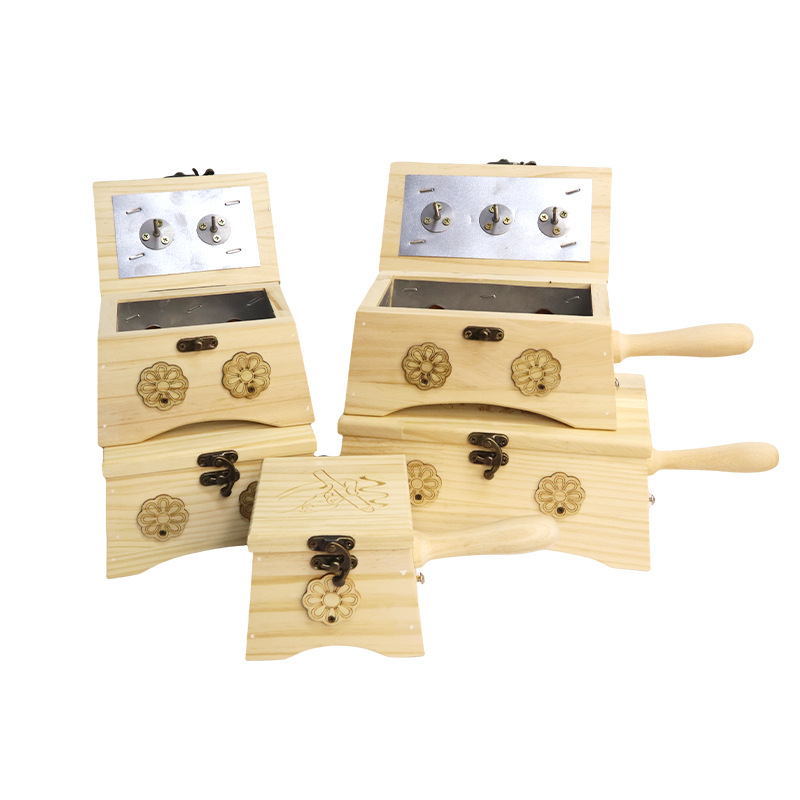 Handheld Wooden Moxibustion Box Portable Moxa Warmer for Abdomen and Joints Xuan Liu Needle Style - Image 5