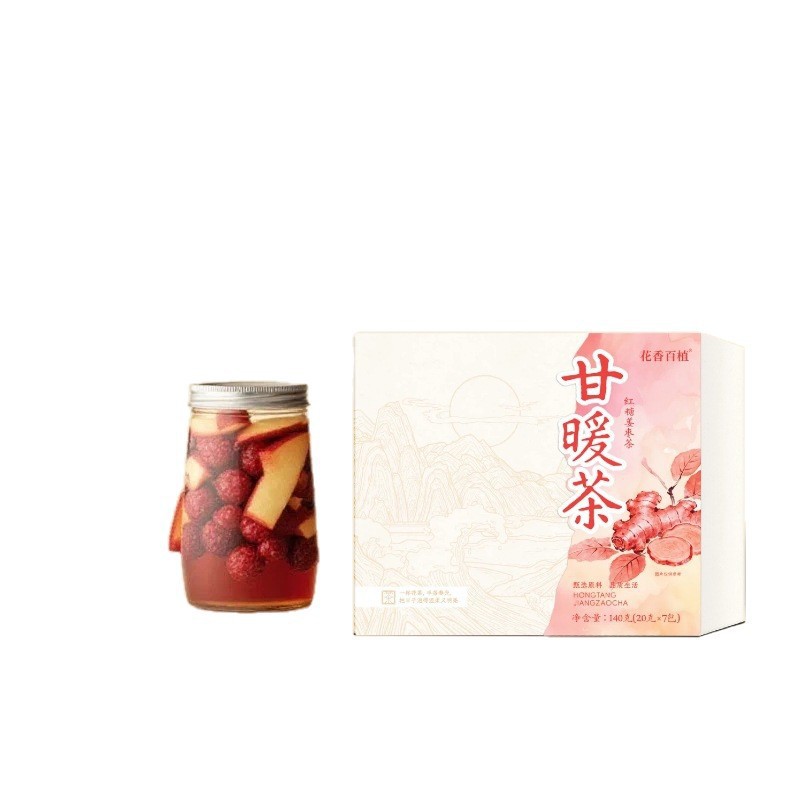 Brown Sugar Ginger Jujube Tea Hong Tang Jiang Zao Cha 140g 7 Sachets Warming Herbal Blend - Image 4
