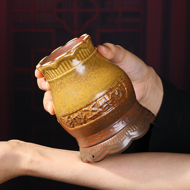 Ceramic Fire Dragon Cupping Jar Moxibustion Warmer for Home Spa Massage Therapy 700g - Image 4