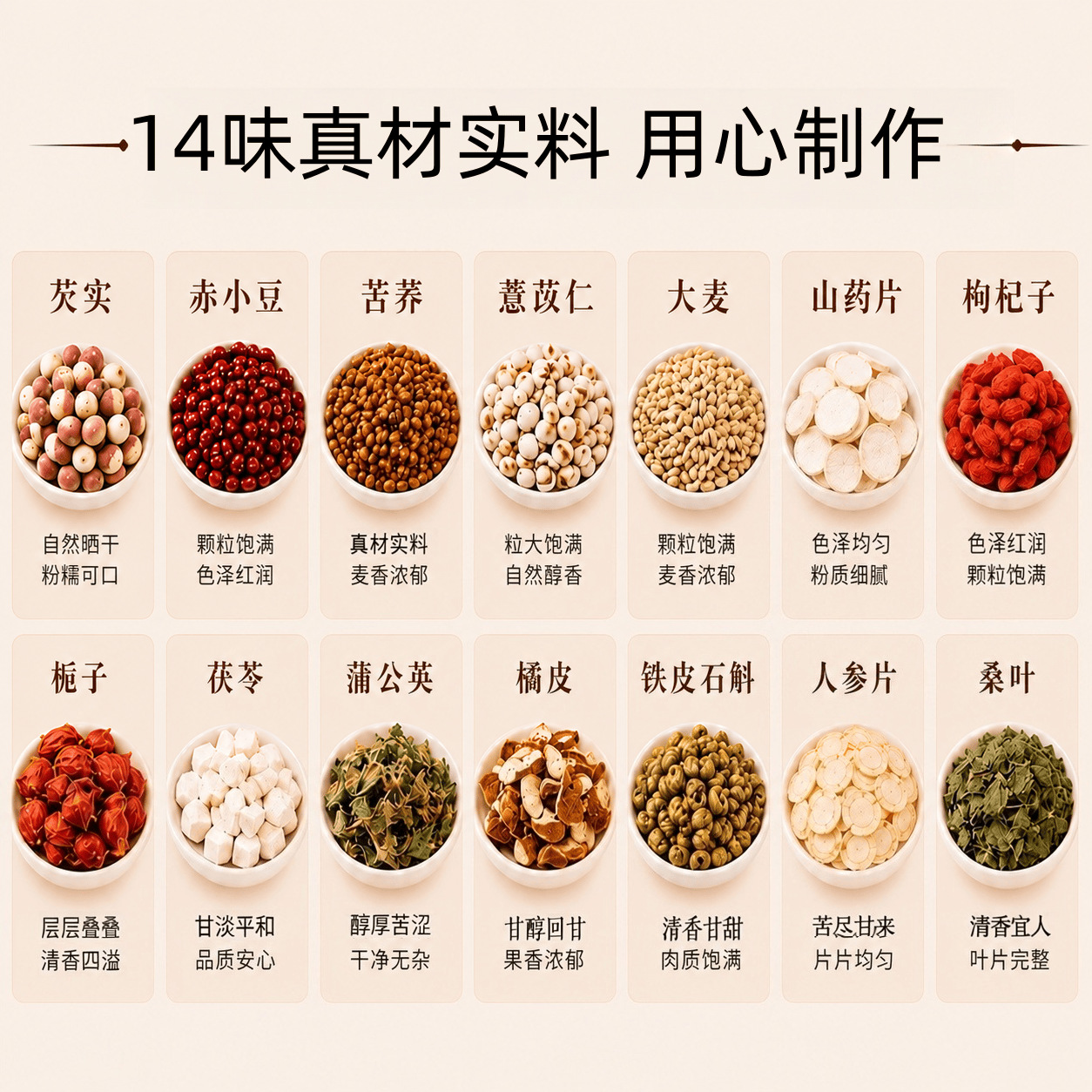 Adzuki Bean Euryale Tangerine Peel Tea Chi Xiao Dou Qian Shi Chen Pi Herbal Blend 440g Daily Wellness Infusion - Image 2