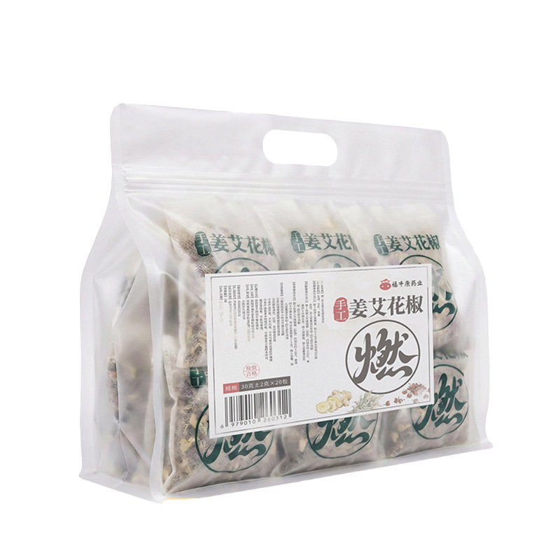 Ginger Mugwort Sichuan Pepper Foot Soak Packs Jiang Ai Huajiao 30g x 30 Bags Traditional Herbal Foot Bath - Image 5