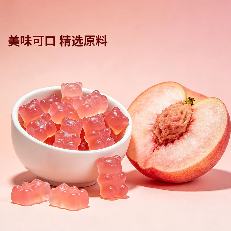 Vitamin C Gummy Candy (White Peach) — 60g Gel Candy for Kids & Daily Snacking - Image 4