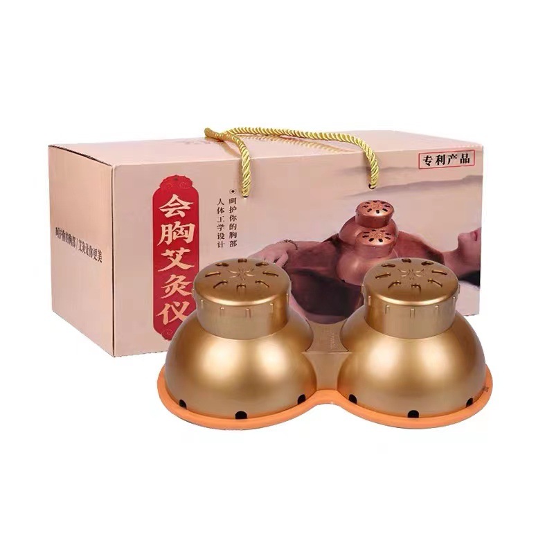 Portable Chest Moxibustion Box with Smoke Shield Cloth Cover and 9 Moxa Sticks for Home Warm Heat Therapy - Image 5
