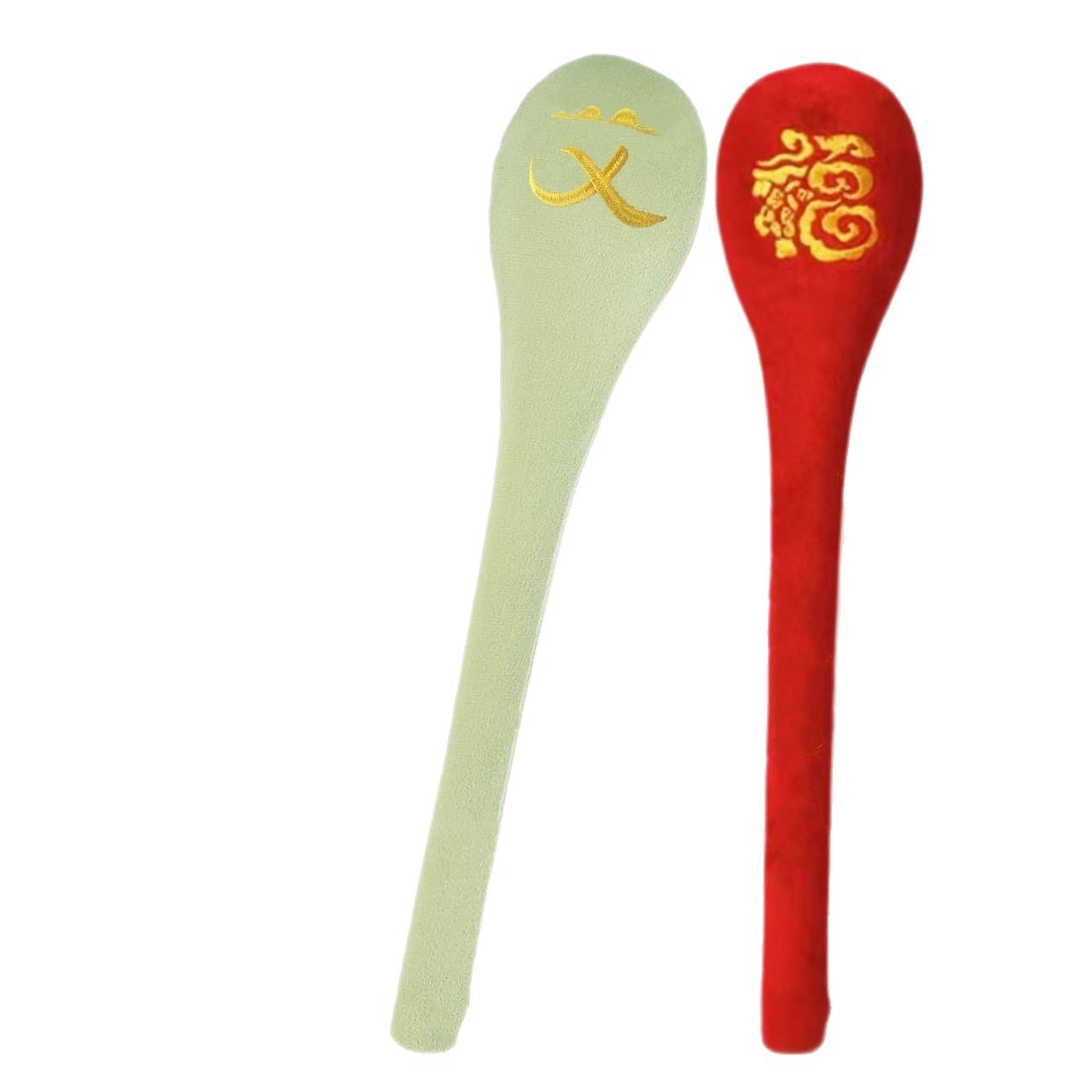 Fu Character Meridian Patting Stick with Mugwort 48cm Lotus Embroidery Body Massage Hammer for Shoulder Neck Wellness - Image 5