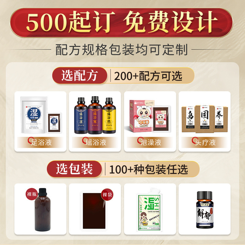 Wendan Tang Foot Soak Liquid 40ml x 10 Bags Traditional Herbal Foot Bath with Bamboo Shavings Tangerine Peel and Licorice - Image 4