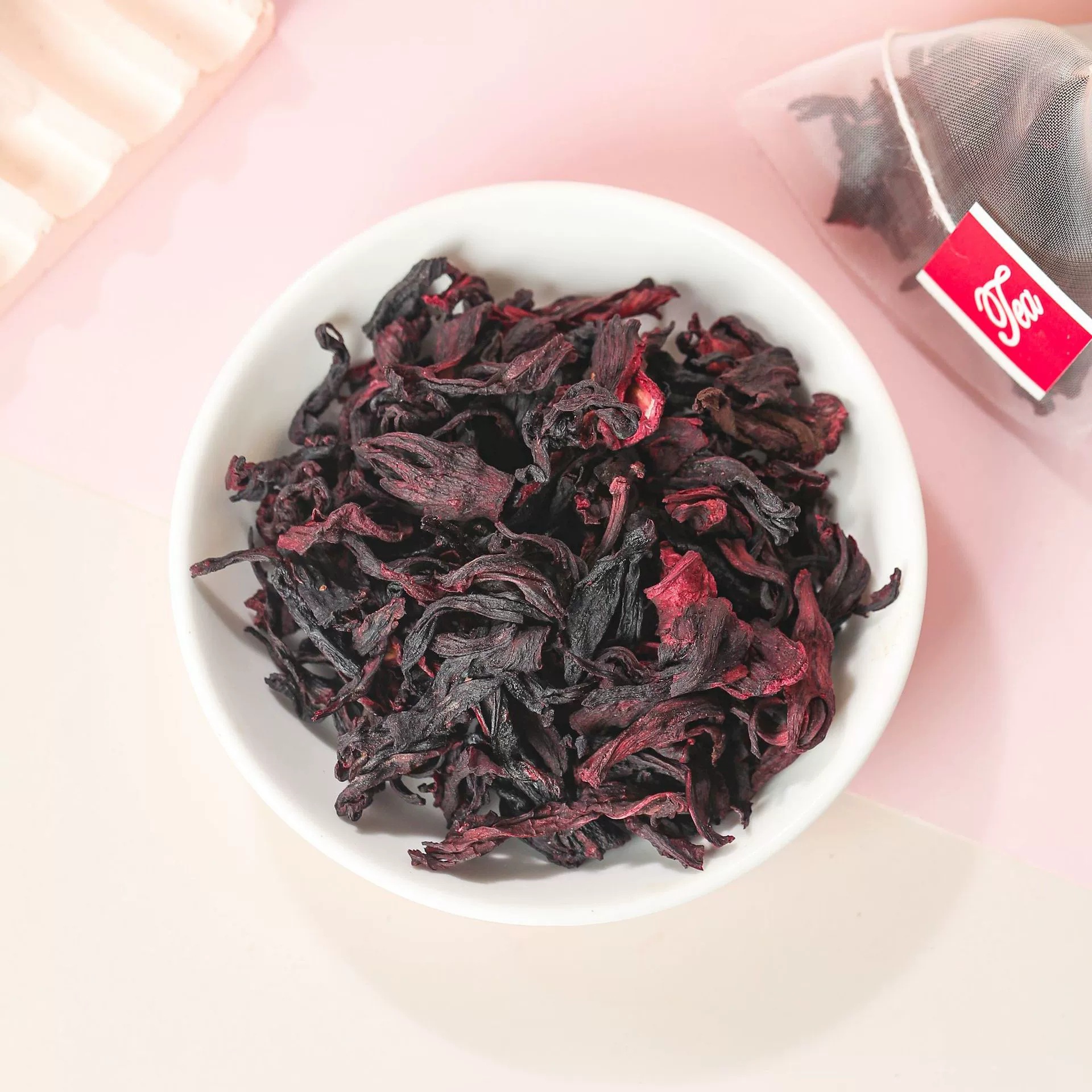 Hibiscus Tea Luo Shen Hua 洛神花 Dried Roselle Flower Herbal Tea 2g x 30 Bags Cold Brew - Image 2