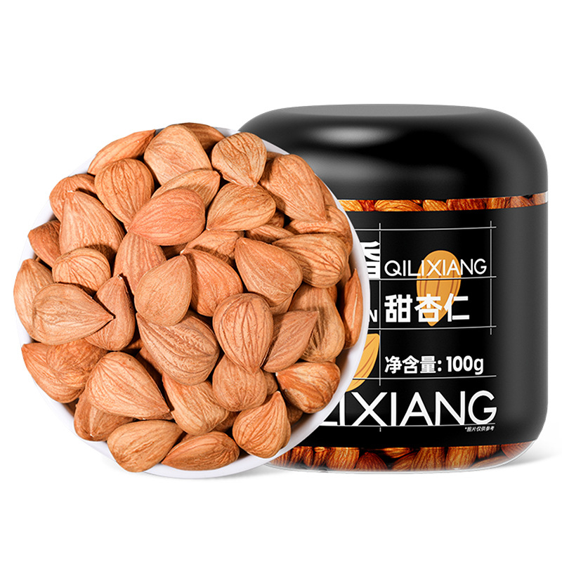 Sweet Almond Kernels 100g Jar Nan Xing Ren Chinese Apricot Kernel for Baking Snacking and Nut Milk - Image 5