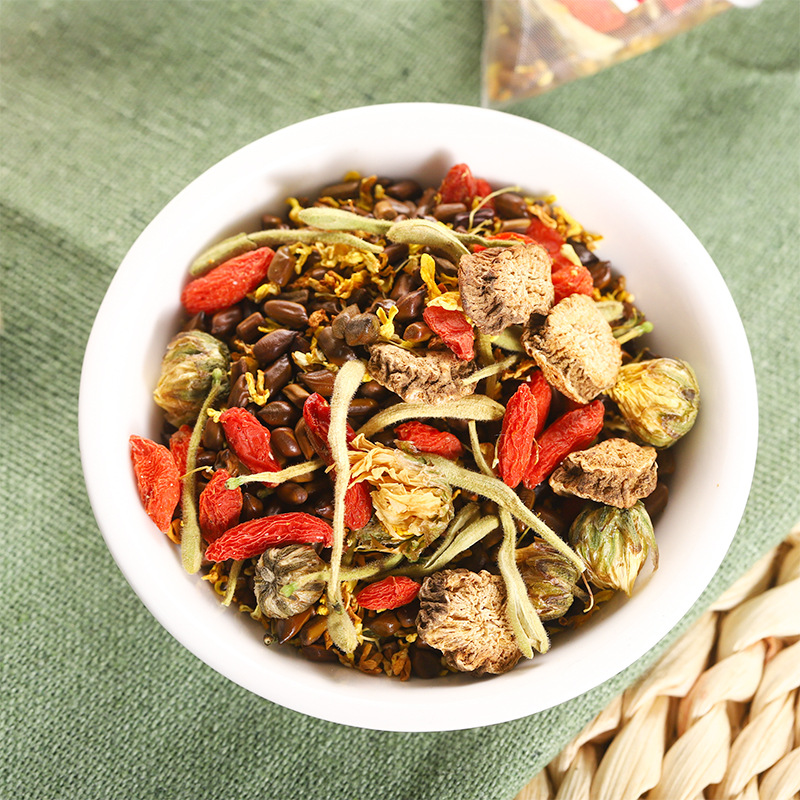 Chrysanthemum Cassia Seed Tea 150g 15 Pyramid Tea Bags Cold Brewed Herbal Blend - Image 3