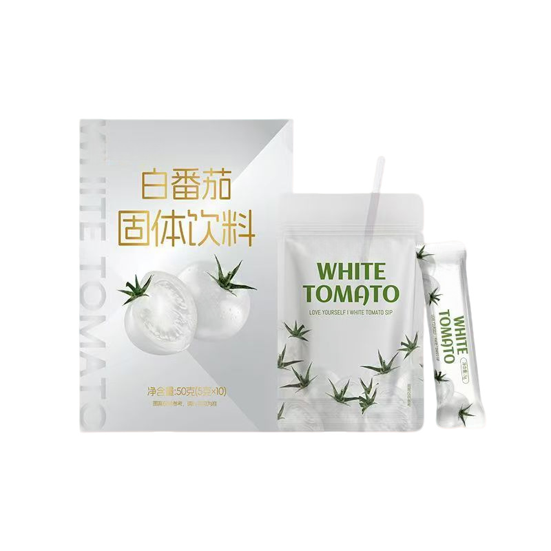 White Tomato Solid Drink Powder Portable Fruit Vegetable Drink Mix with Vitamin C and Vitamin E 50g Bag - Image 5