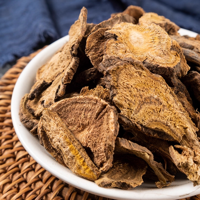 Dried Rhubarb Root Slices Da Huang 500g Raw Chinese Herbal Decoction Pieces - Image 2