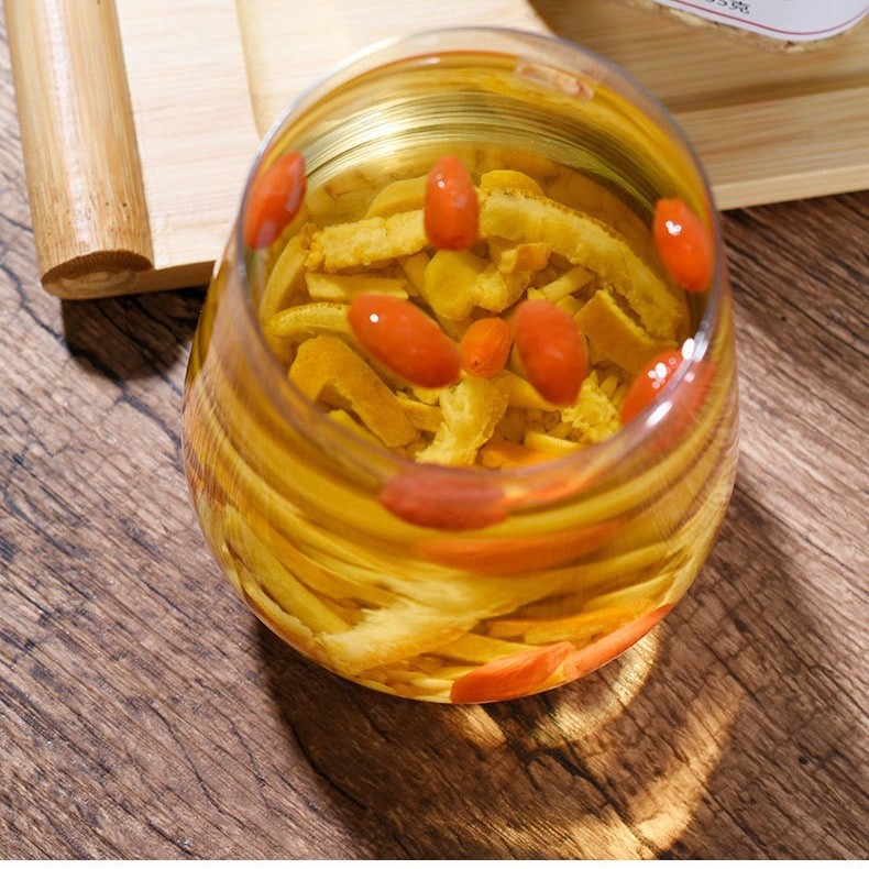 Chenpi Ginger Rice Tea Sanfu Blend 235g Canister Dried Tangerine Peel Goji Dried Ginger Roasted Rice Herbal Tea - Image 3
