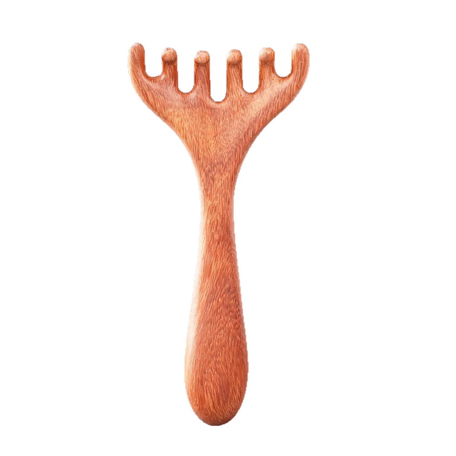 Sandalwood Scalp Massage Comb Five Claw Head Therapy Rake for Meridian Relaxation - Image 5