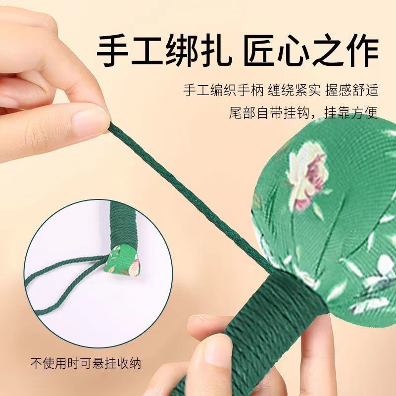 Mugwort Hammer Ai Cao Hammer 33cm Satin Herbal Massage Stick for Meridian Tapping and Wellness Gifting - Image 3