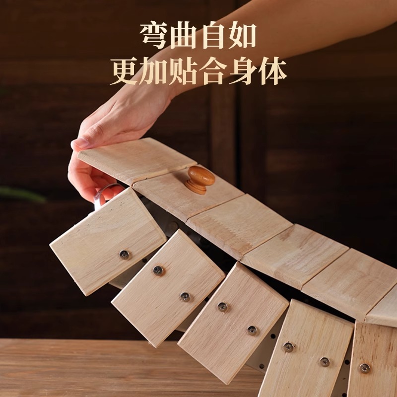Long Snake Moxibustion Box Oak Wood Du Mai Ginger Moxa Tray for Spine Back and Abdomen Professional Use - Image 3