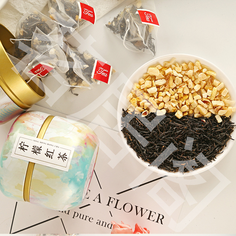 Peach Oolong White Tea Blend with Chrysanthemum Rose Lemon Fruit Cold Brew Tea Bags - Image 3