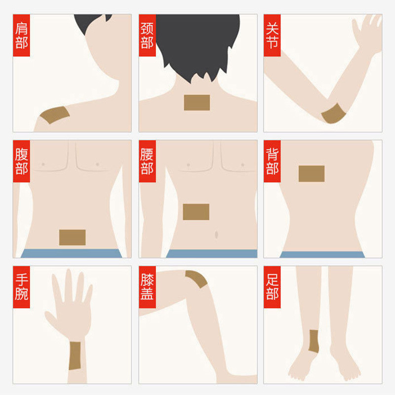 Far Infrared Muscle Joint Pain Patch 8 Patches Per Box External Herbal Plaster for Sports Strain Discomfort - Image 4