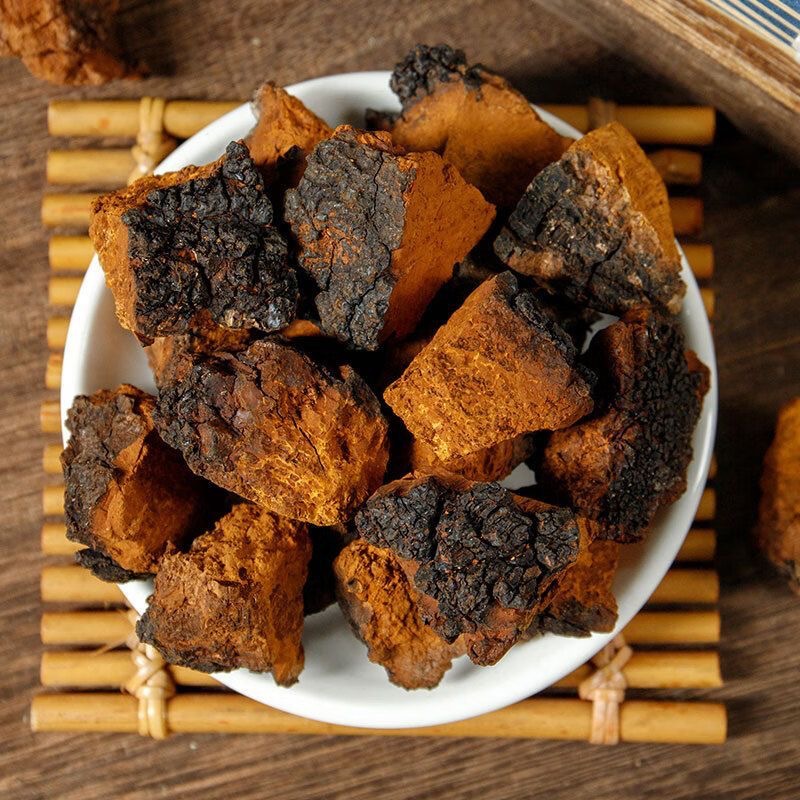 Chaga Mushroom Granules Hua Shu Rong 500g Wild Harvested Changbai Mountain Birch Fungus for Daily Herbal Tea - Image 2