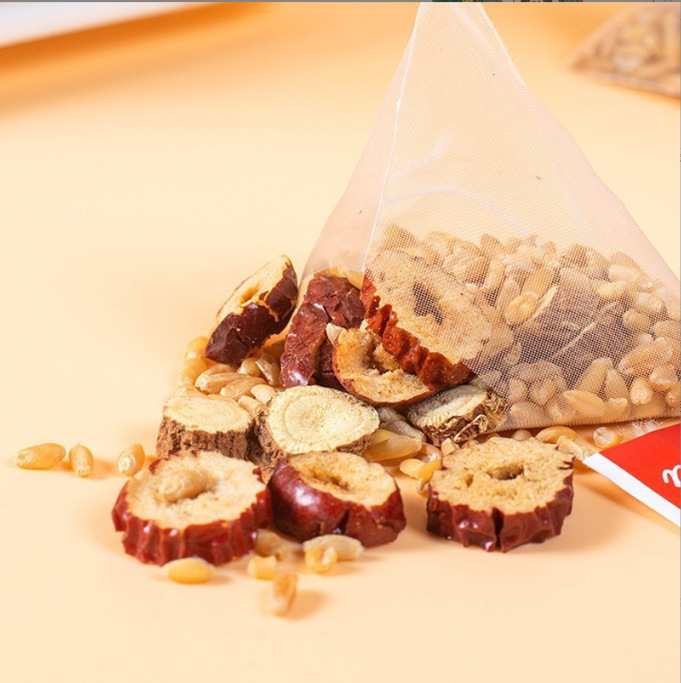 Gan Mai Da Zao Decoction Tea Bags 400g Licorice Jujube Blighted Wheat Blend 50 Pyramid Bags - Image 2