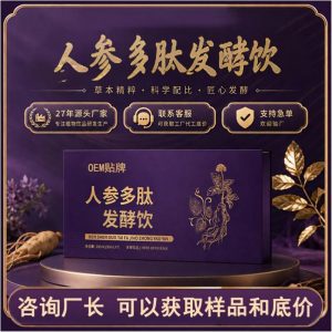 American Ginseng & Astragalus Fermented Tonic (Panax quinquefolius, Astragalus membranaceus) — Reishi & Jinshilian Herbal Drink