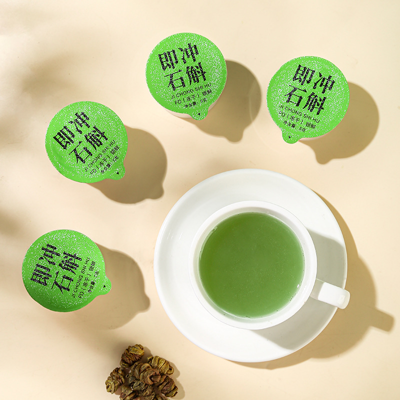 Instant Dendrobium Officinale (Shi Hu) Freeze-Dried 5g Jar — Tiepi Fengdou FD Herbal Drink - Image 3