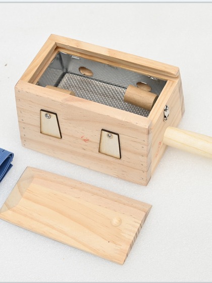 Wooden Moxa Box Double Needle Column Moxibustion Burner Rectangular Home Warming Tool - Image 3