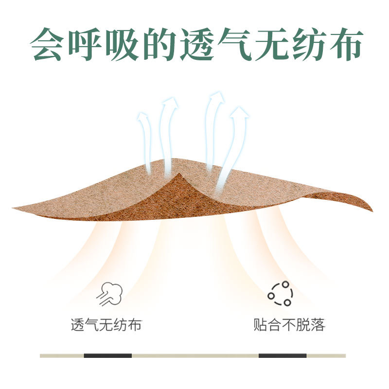Moxa Wormwood Patch Ai Cao Tie Warming Herbal Topical Patch for Neck Knee and Lower Back 12 Patches per Box - Image 4