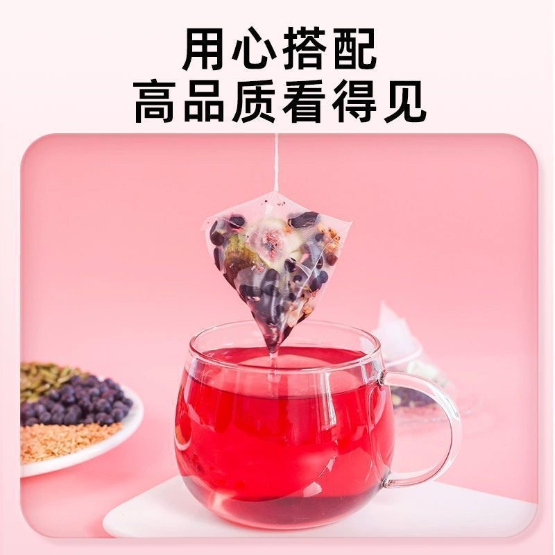Seed Cycling Herbal Tea — Flaxseed, Fig, Goji, Mulberry & Rose Tea Bags - Image 4