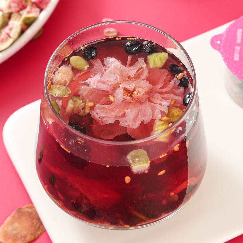 Fig, Red Ginseng & Flaxseed Tea — Mulberry Rose Blend, 15g × 15 Jars - Image 3