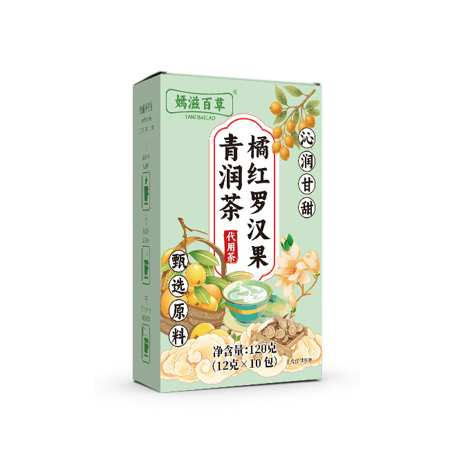 Juhong Luo Han Guo Clearing Tea 120g Boxed Herbal Blend with Tangerine Peel Monk Fruit Poria Licorice and Dried Pear - Image 5