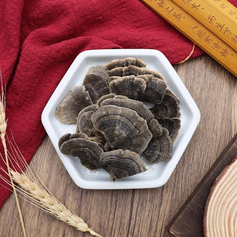 Dried Yun Zhi Coriolus Mushroom 500g Natural Sun Dried Herbal Fungus for Decoction and Tea - Image 3