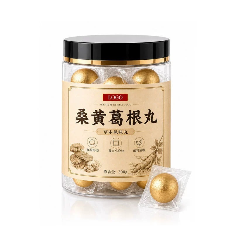Sanghuang Poria Pills with Turmeric and Hairy Fig Root Nine-Steamed Huangjing Fu Ling Wan 108g - Image 2