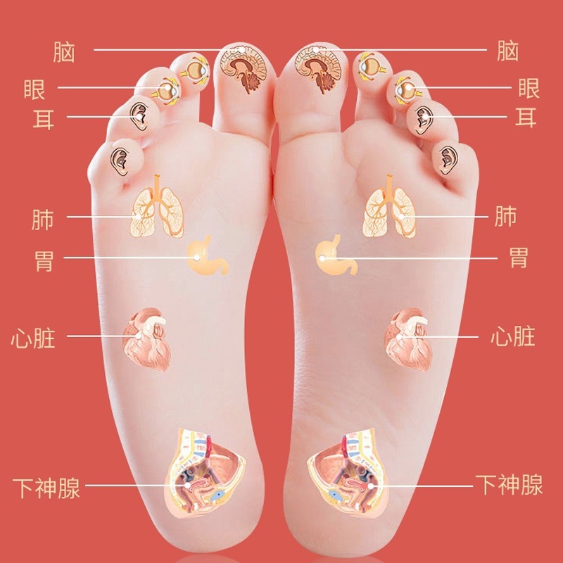 Yuanqi Bazhen Foot Patches Mugwort Herbal Foot Pads 30 Patches per Box Warming Moxibustion Style Foot Care - Image 2