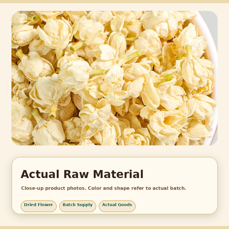 Jasmine Snow Ball Tea Mo Li Hua 500g Dried Jasmine Flower Herbal Infusion for Daily Brewing - Image 2