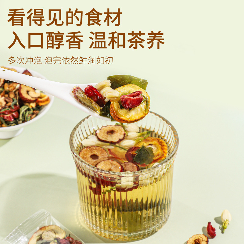 Shi Hu Sha Ji Ding Xiang Stomach-Nourishing Herbal Tea 120g 10 Teabags Cold Brewed Flower Tea Blend - Image 4