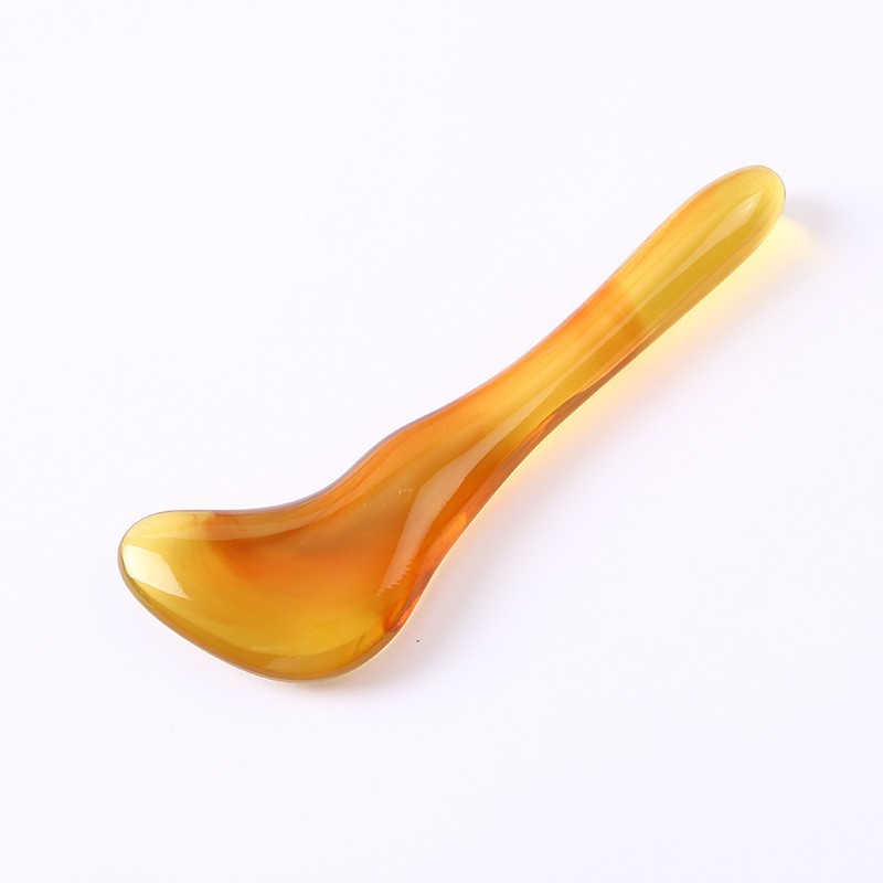 Gua Sha Facial Massage Stick 7-Shaped Tendon Comb Resin Beauty Tool for Face Eye Body Meridian Care 12cm - Image 4
