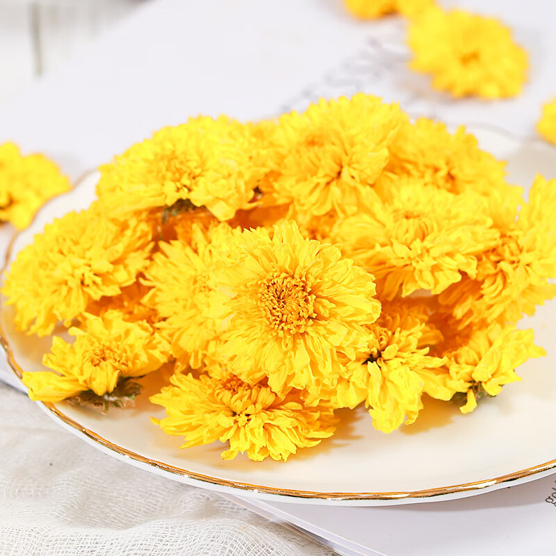 Huang Ju Hua Chrysanthemum Tea Loose Dried Flowers 500g Bag Natural Sun Dried for Brewing - Image 2