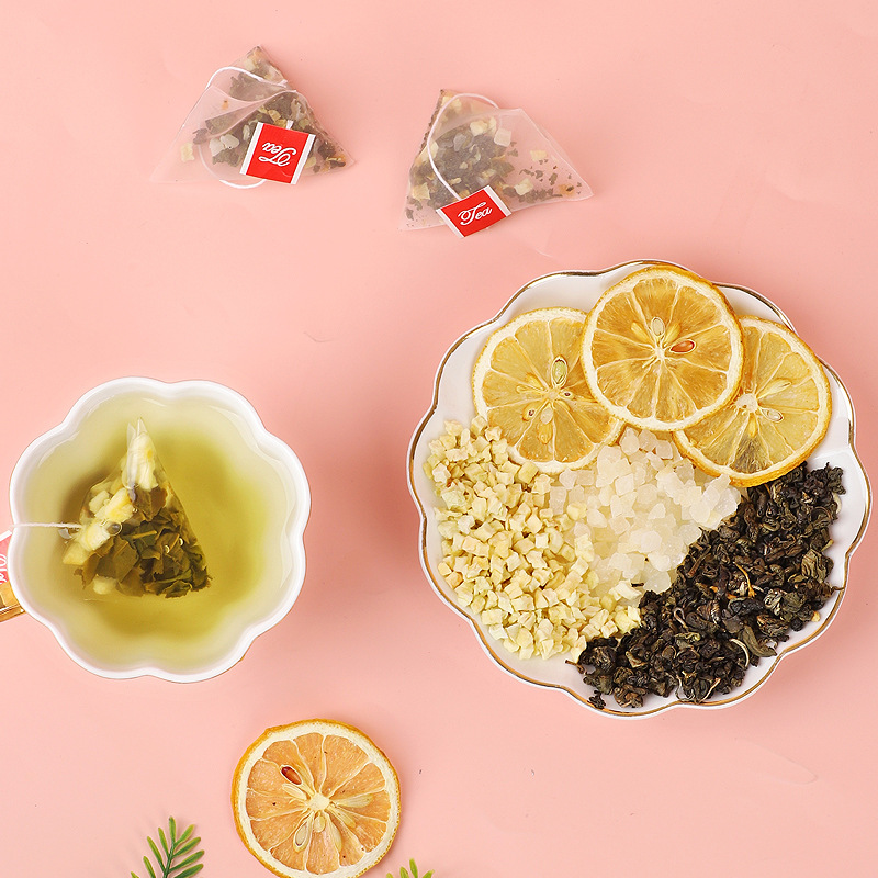 Peach Oolong Lemon Tea Mi Tao Wu Long Ning Meng Cha Fruity Blended Tea 50 Bags Hot or Cold Brew - Image 4