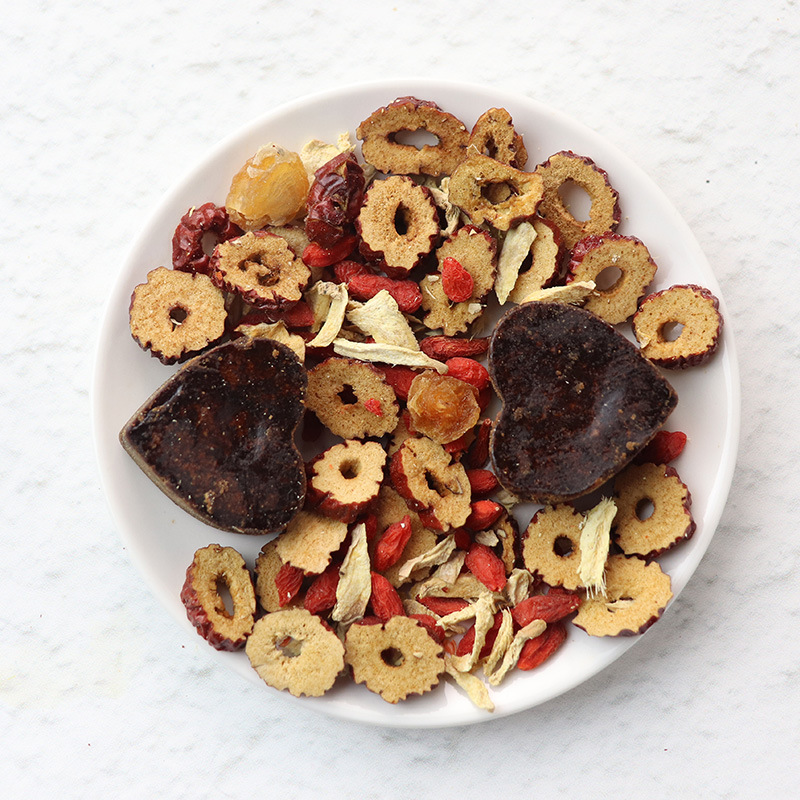 Brown Sugar Ginger Jujube Tea He Tang Jiang Zao Cha 260g Boxed Herbal Tea with Goji Longan - Image 2