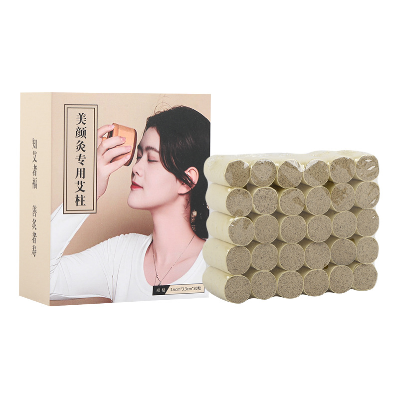 15:1 Facial Moxa Cones Ai Zhu 1.6x3.3cm 30 Cones Aged Mugwort Moxibustion for Face and Body - Image 5