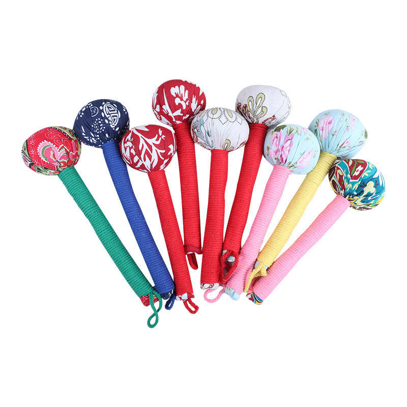 Mugwort Massage Hammer Ai Cao Chui 31cm Cotton Linen Wellness Stick for Neck Shoulder Body Tapping - Image 5