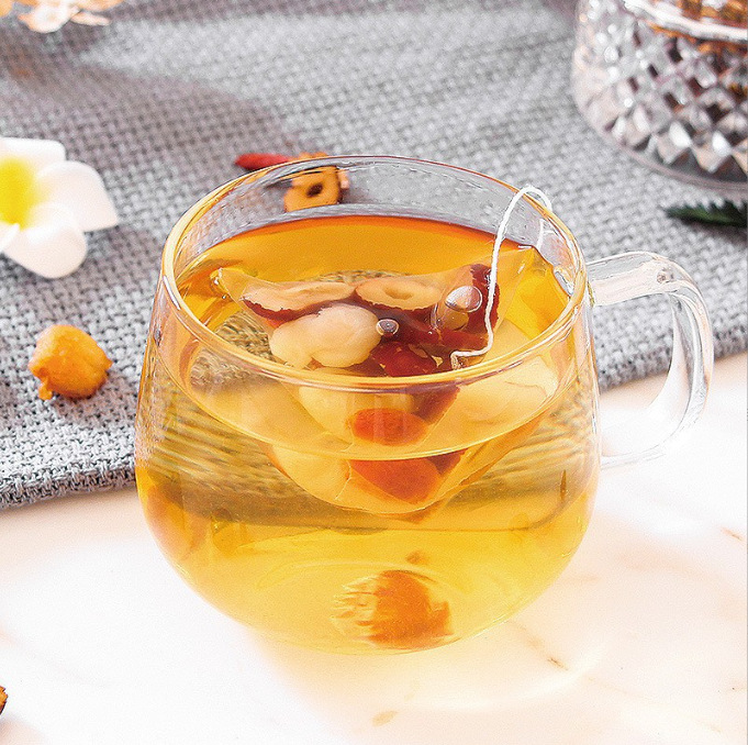 Sanfu Ginger Jujube Tea with Goji Berry Triangle Tea Bags Sugar Free Cold Brew 50g 10 Bags - Image 4