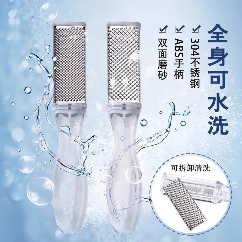 Double-Sided Stainless Steel Foot File Callus Remover Pedicure Tool 5 Pack - Image 2