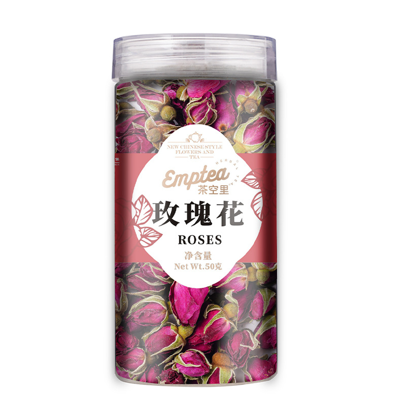Pingyin Purple Rose Tea (Rosa rugosa) — Sulfur-Free Dried Rose Buds, 50g Jar - Image 5