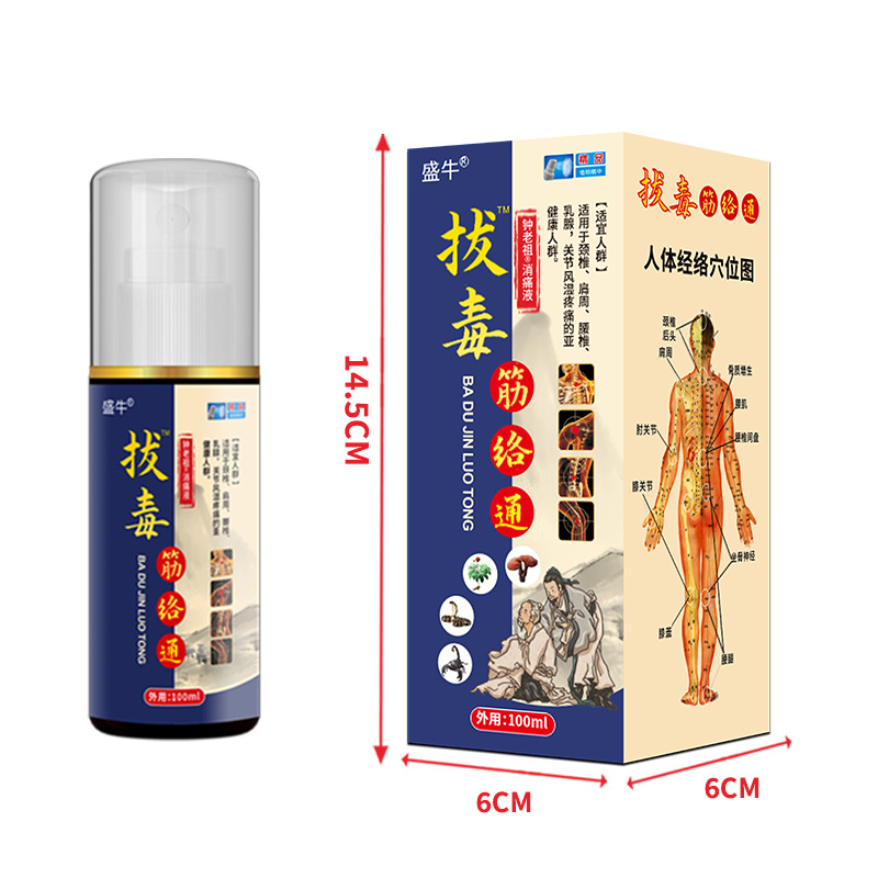 Herbal Meridian Soothing Spray for Neck Waist and Joints 100ml External Use - Image 4