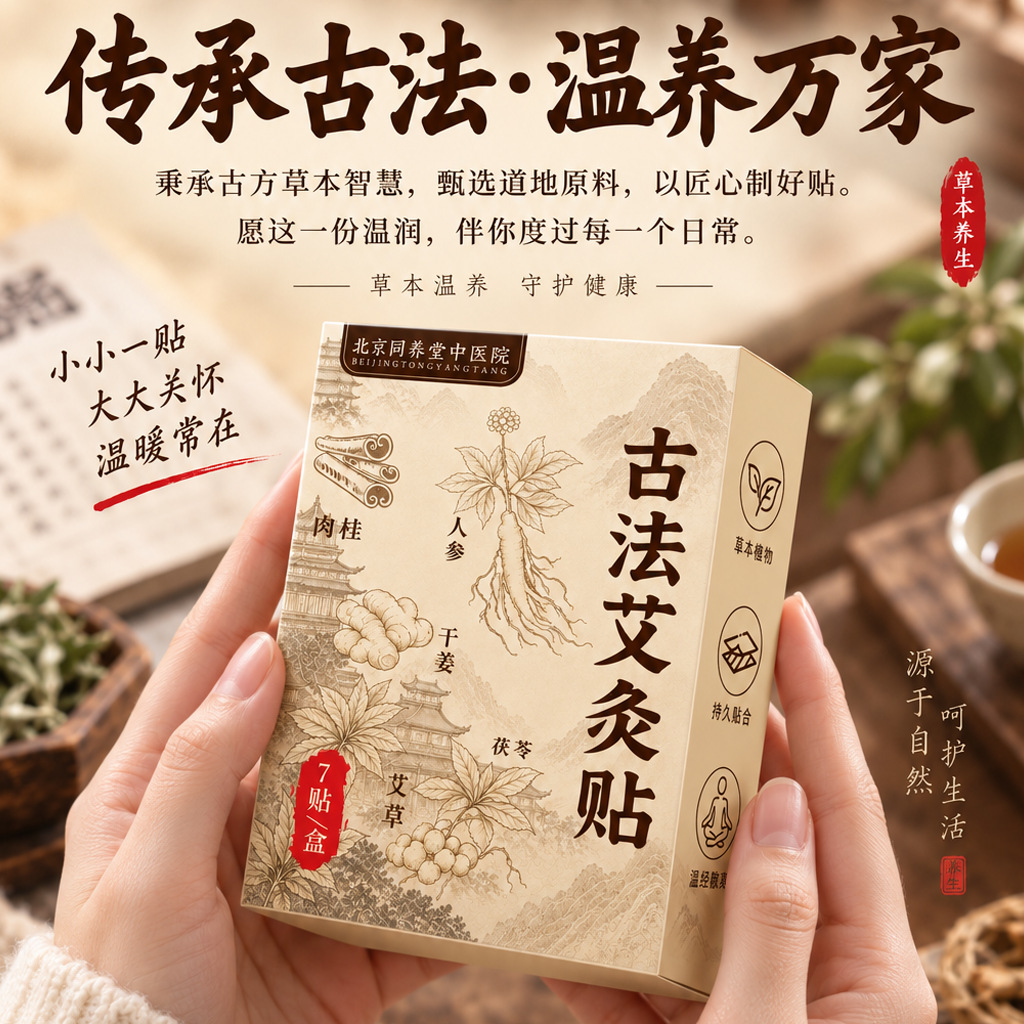 Ancient Method Moxibustion Patch Herbal Warm Compress for Neck Shoulder Waist Legs and Joints - Image 3