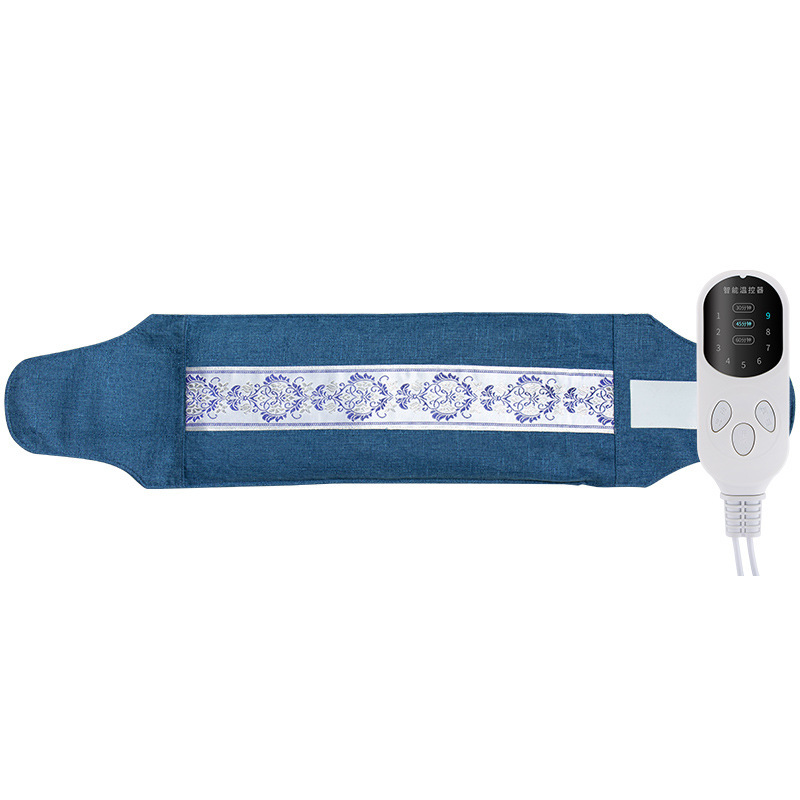 Electric Sea Salt Heat Therapy Bag with Extended Strap and 2 Mugwort Packs 9-Level Home Warming Wrap - Image 5