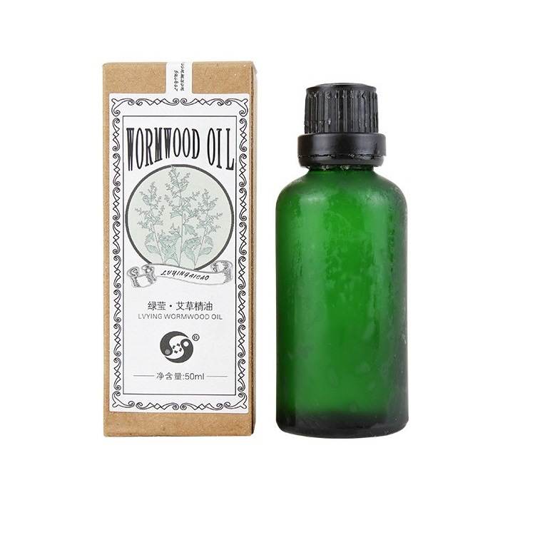 Mugwort Essential Oil 50ml Ai Ye Pure Plant Oil for Body Massage Relaxation - Image 5