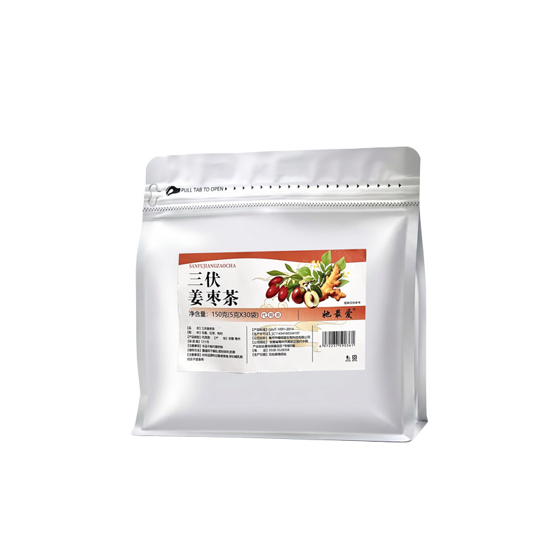San Fu Ginger Jujube Tea (Zingiber officinale & Ziziphus jujuba) — Goji Berry Blend, 30 Sachets - Image 5