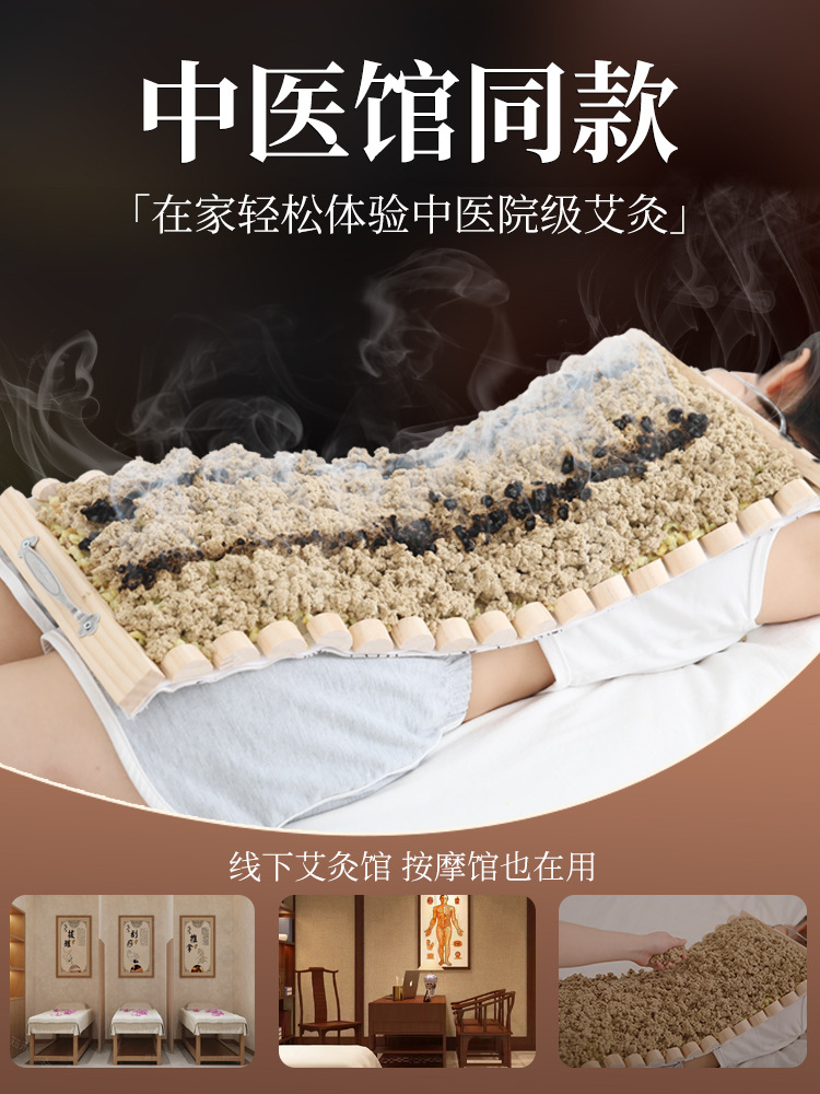 Dragon Bone Moxibustion Tool Set for Du Meridian Ginger Moxa Therapy Home Use with 500g Stone-Ground Moxa Wool - Image 2