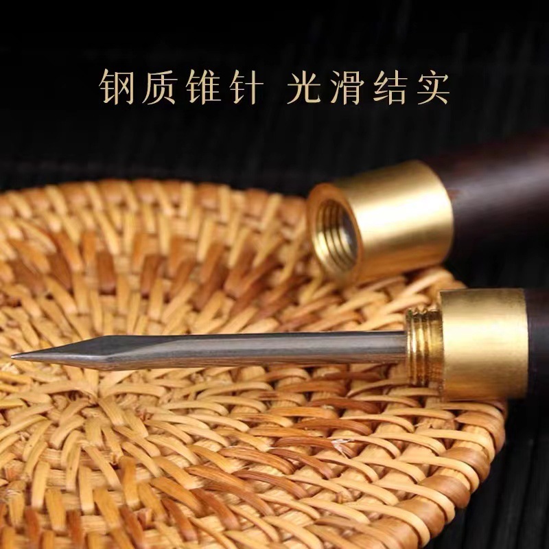 Stainless Steel Moxa Stick Extender with Ash Scraper Handheld Warming Moxibustion Tool for Home Use - Image 2